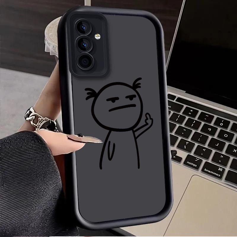 Stickman Phone Case For Samsung Galaxy S25 S24 S23 S22 S21 Ultra 24 FE Plus A15 A35 A50 A51 A54 A55 Shock Protection Cover