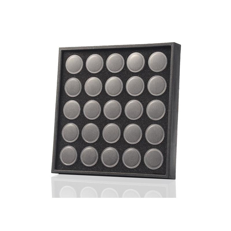 1Set Display Case Diamond Gemstone Storage Box Small Round Plastic Containers Box Jewelry Organizer Container with Foam