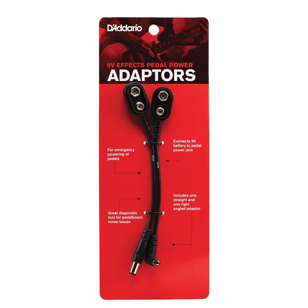 D'Addario Snap-on 9V Effects Pedal Power Adapter (Set of 2) PW-9VPC-02