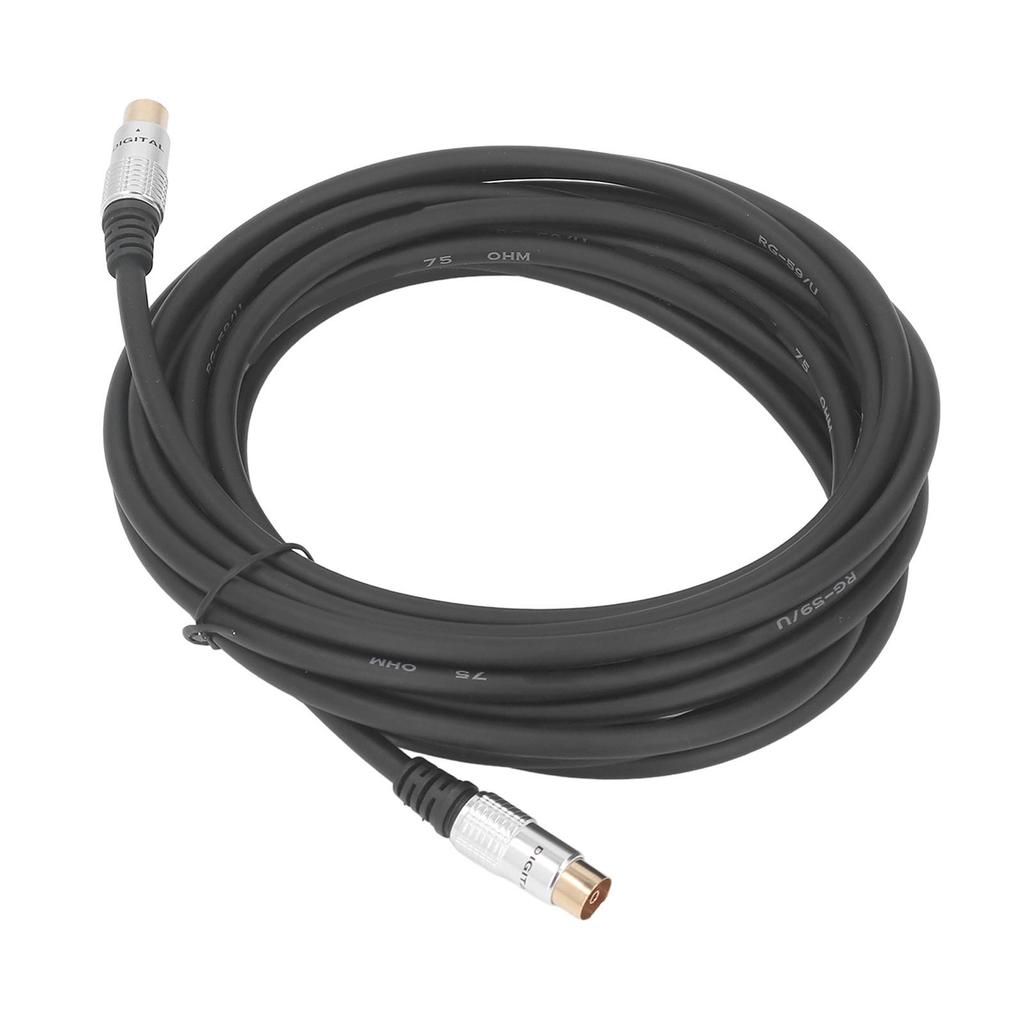 TV9.5MM Male To Female Adapter Cord RG59U Coaxial Closed Circuit Cable for Satellite TV Set Top Box 5 Meter