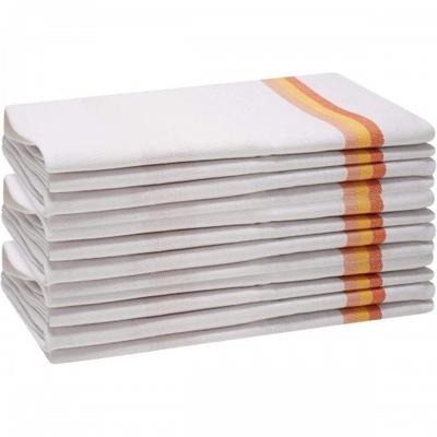 Stripe Tea Towel Set (Pack of 12)