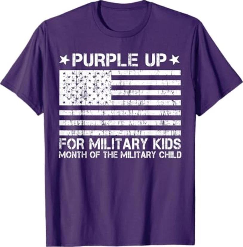 Purple Up for Military Kids Month of the Military Child T-Shirt M
