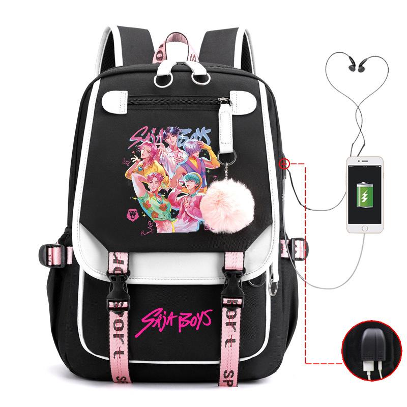 Witch Hunters Peripheral Korean Edition Student School Bag Cross-border College Wind Reduction Large Capacity Ridge Backpack