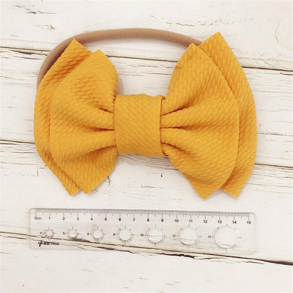 

Headband Girl Headbands for Girls Turban Haarbandjes Bows Headband Nylon Bow Hair Accessories yellow#0