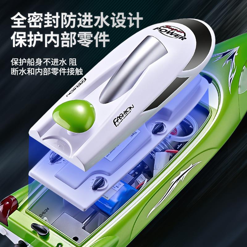 Hj806 Automatic Flip Fully Sealed Design 35km/H Long-Lasting Endurance High-Speed Fully Proportional Remote Control Speedboat