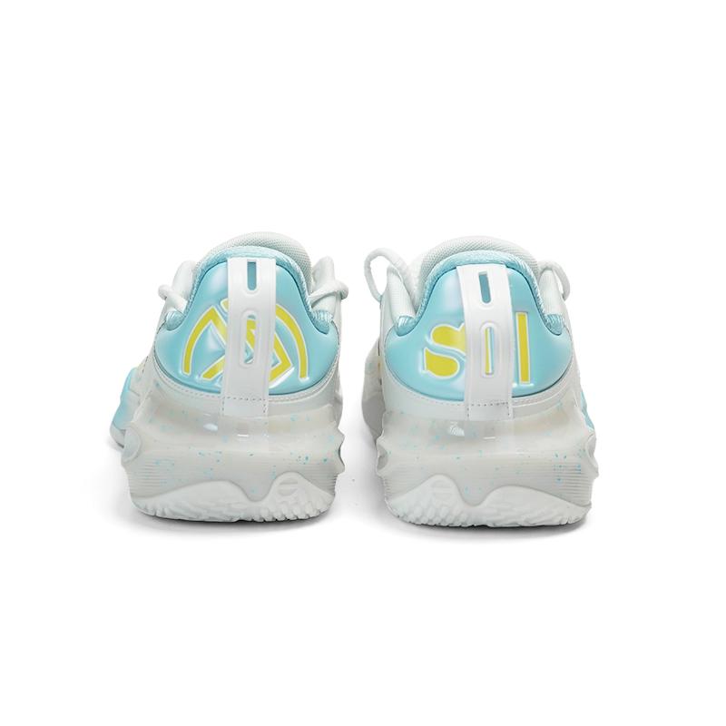 Li Ning Speed 11 Basketball Shoes Men's Low Top White Blue ABAU053-26