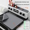 Simple Silicone Stove Pad, Kitchen Table, Drain Induction Cooker Cover Pad, Multi-functional Glass Top Stove Protective Pad
