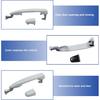 FZJDSD Rear Left or Right Side White Sliding Door Handle Compatible with Toyota Sienna 2004 2005 2006 2007 2008 2009 2010 Replace 69213-08020