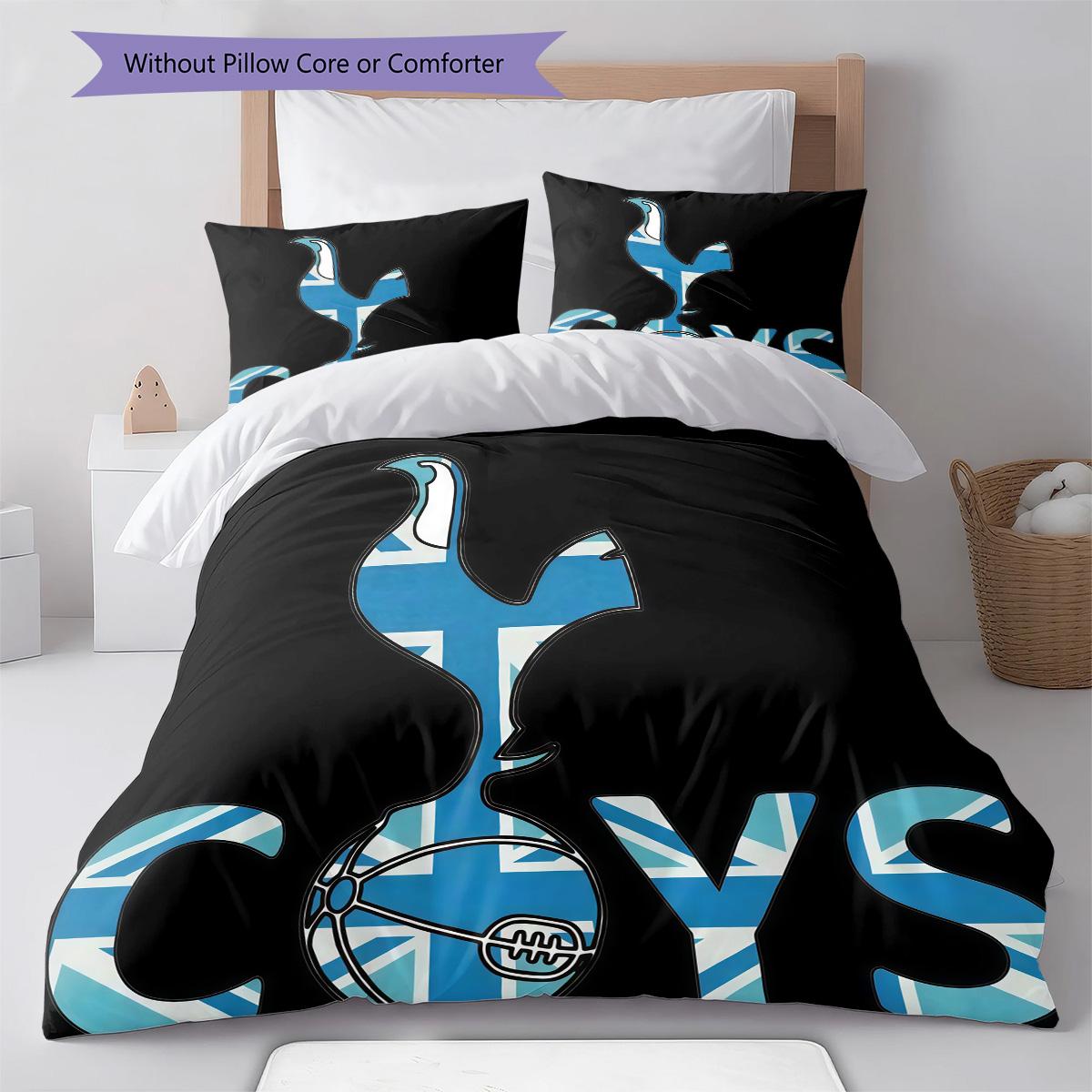 

Tottenham logo Bedding Quilt Set Quilt Cover Pillowcase Home Decoration Birthday Gift (1 * duvet cover + 2 * pillowcase, without core) 220x240cm