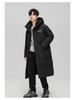 Doudoune d'hiver mi-longue pour homme à dégradé, double fermeture éclair - Style 2025, Épaisse pour l'aventure en montagne enneigée, Mode transfrontalière.