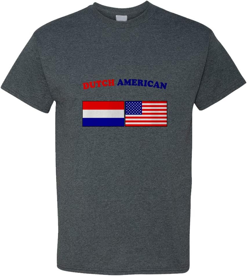 Custom Funny Graphic T Shirts for Men Dutch Netherlands American Cotton Top
