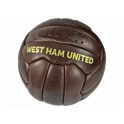 West Ham FC Official Retro Heritage Leather Football