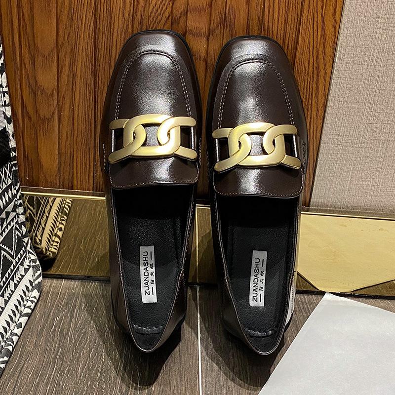 

Shoes Women S Small Leather Shoes Flat Single Shoes Autumn And Winter Velvet Women S Shoes 41-43 Thin 34