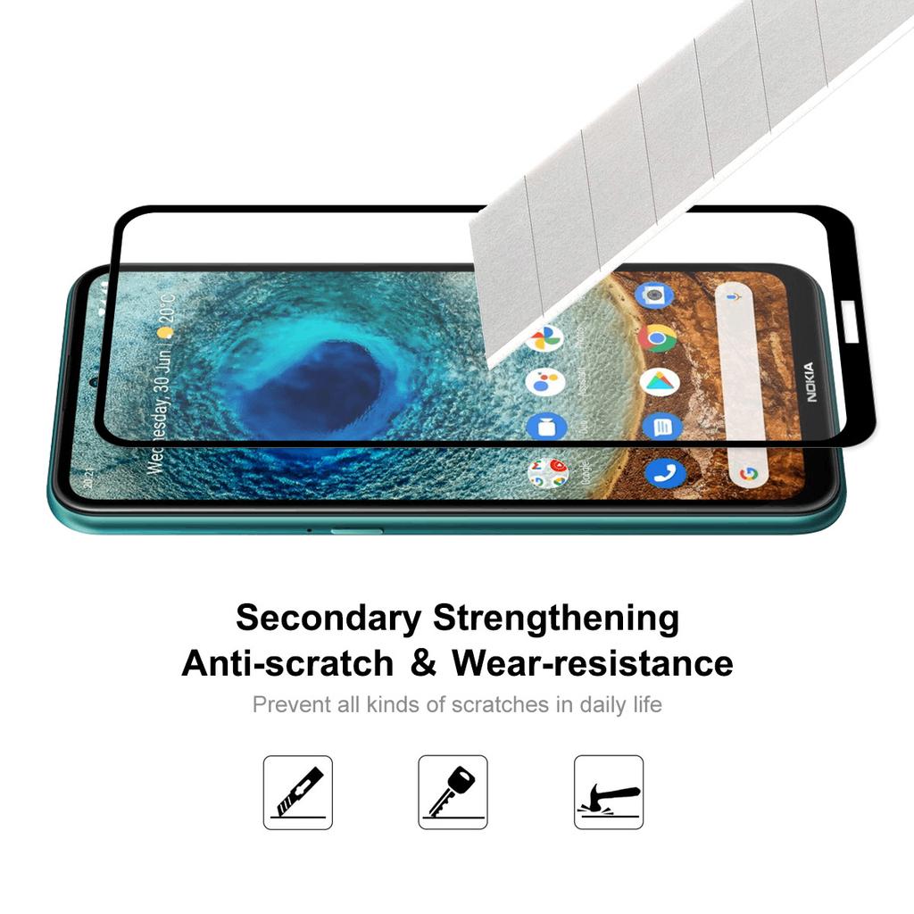 HAT PRINCE 0.26mm 9H 2.5D Full Screen Covering Full Glue Tempered Glass High Transparency Screen Protector for Nokia X10/X20