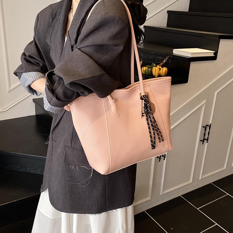 Premium Textur Retro Pendler Damen Tasche neu atmosphärisch schlicht und vielseitig Schulter Achseltasche Tragetasche