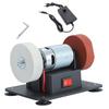 Professional 150W Mini Desktop Grinder With Coarse Fine Wheels And Non Slip Base For Sanding Grinding Sharpening Tasks