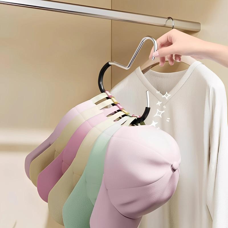 1/3/5Pcs Portable Closet Hat Hanger Rack Baseball Cap Organizer Scarf Towel Tie Storage Holder Home Organization Supplies