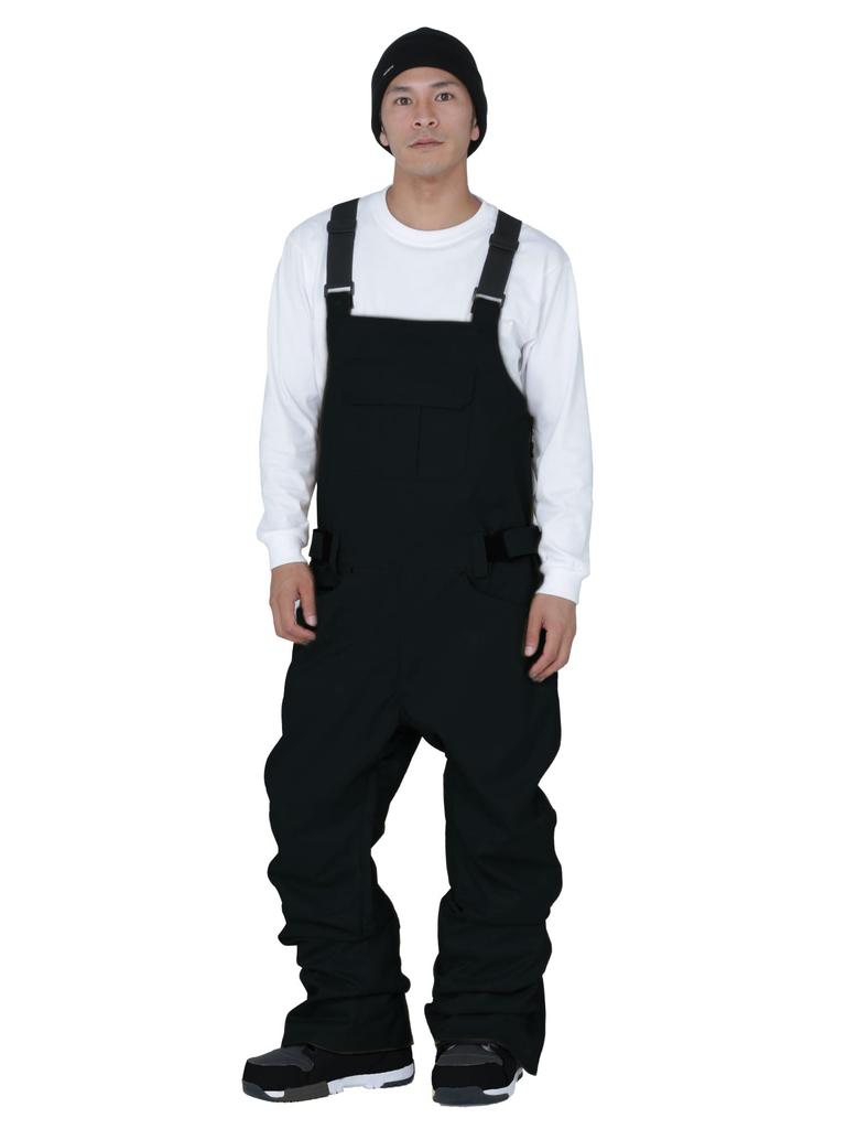 Namelessage Snowboard and Ski Bib Stretch Overalls for Men and 20 7 Ski Snow Wear Pants, Women, Colors, Sizes, age-738BB, Black, XXL, Snowwear, Pants,