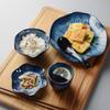 Japanische Brennofen-veränderte Keramikgeschirr, Reis, Gerichte, Teller, Passendes Lotus-Teller-Set, Hotel Restaurant Haushalt