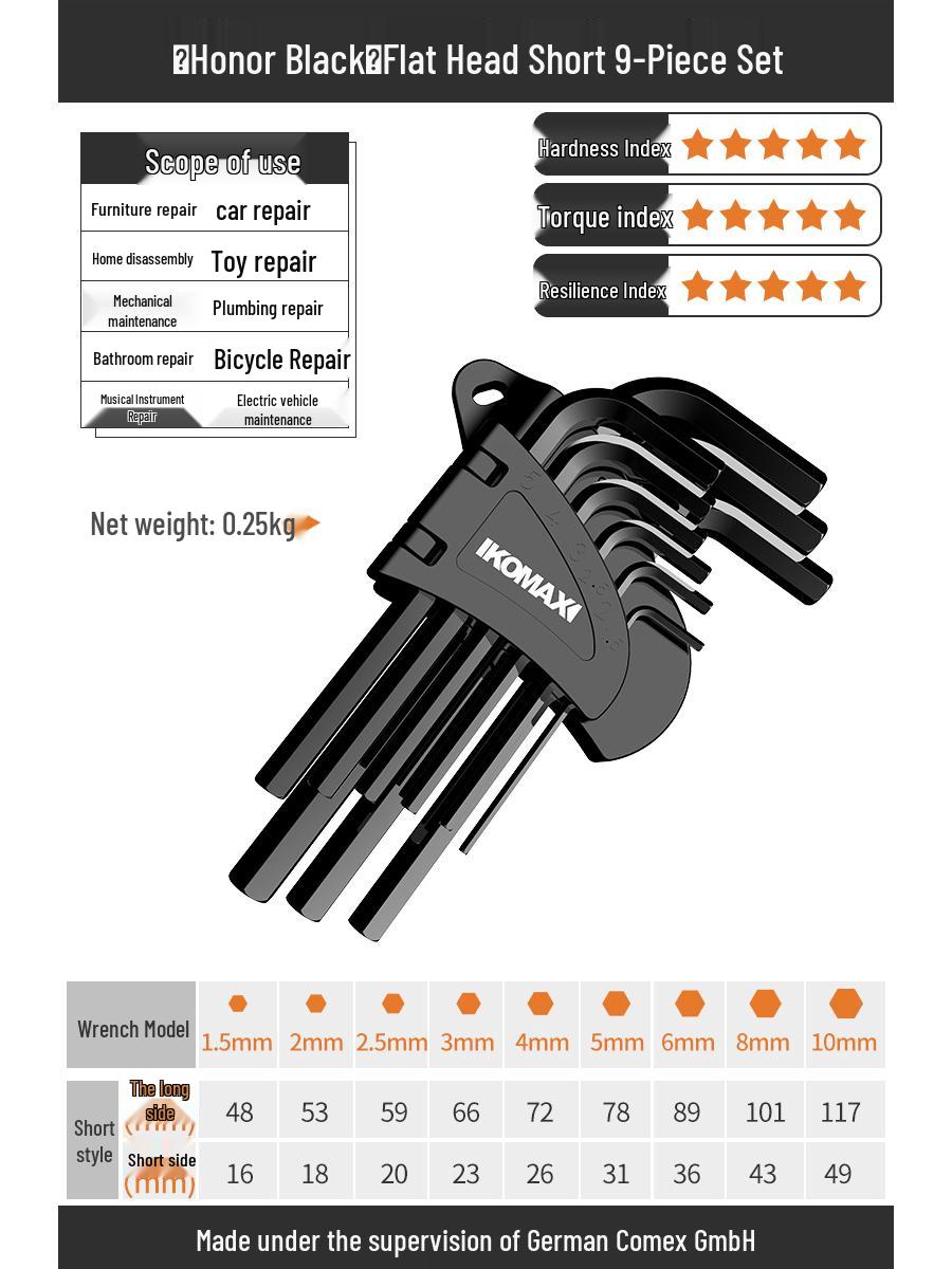 Hex & Torx 6-Point Screwdriver & Wrench Tool Set