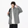 Trendy Spring and Autumn Shirt Jacket Men's Loose Casual Denim Pure Cotton Long-sleeved Youth Shirt