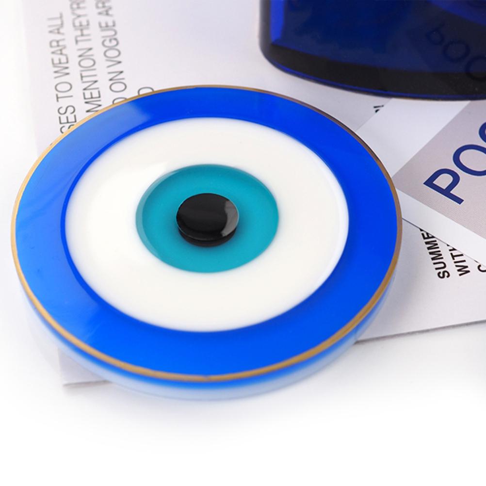 DIY Resin Dripping Coaster Mold Blue Eye Round Coaster Mould Silicone Mould Great Gift for your Friends and Family