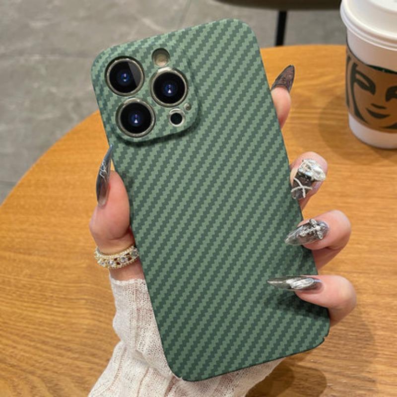 Carbon Fiber Kevlar Suitable for IPhone 16 Promax Phone Case Lens All Inclusive Apple 15 Ultra Thin Protective Case