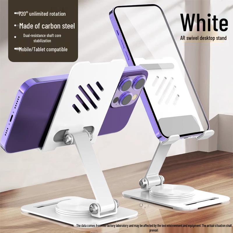 360° Rotating Metal Phone & Tablet Stand for Desktop Viewing