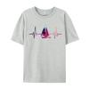 Sailing Heartbeat Galaxy Tshirt Colorful Pattern Cotton High Quality Classic T Shirts Mens Tops  Tees Slim Fit