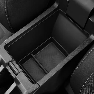 For Honda WR-V WRV 2025-2025 Center Armrest Lower Layer Storage Box TPE Tray Organizer Car Interior Accessories Black