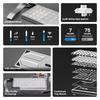 EPOMAKER Luma40 Low Profile Gaming Slim Wireless Mechanical CNC Aluminum Transparent PC Kailh Linear Wireless Compatible Keyboard, 40% Keyboard,