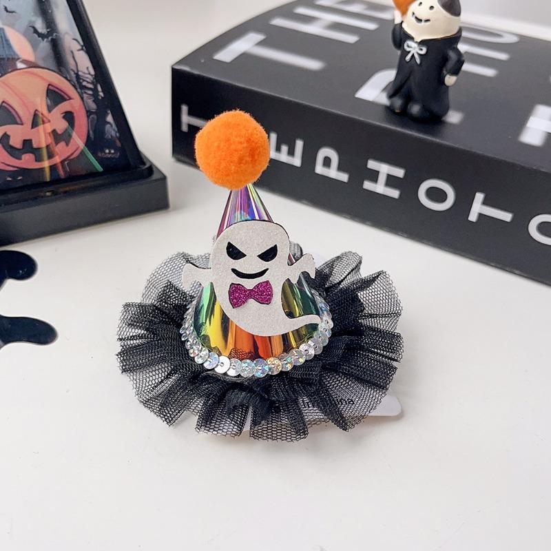Halloween Funny Pumpkin Ghost Bat Side Clip Top Clip Festive Atmosphere Hair Accessory