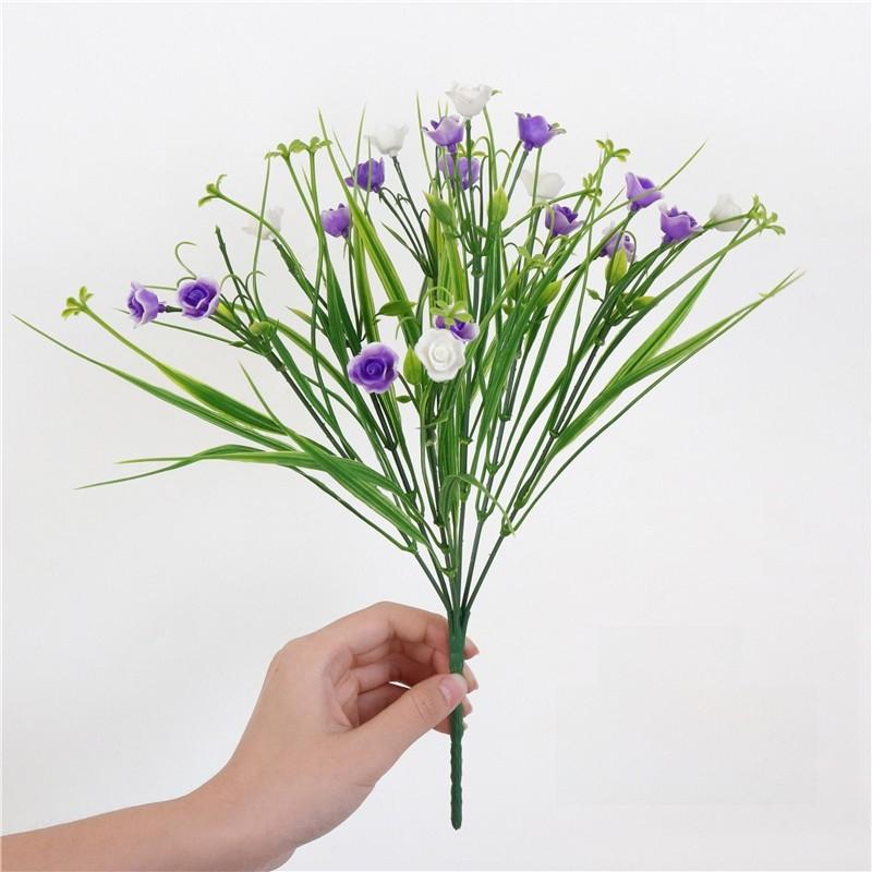 Plastic Fake Floral With Eucalyptus And Chrysanthemum For Party Decorations