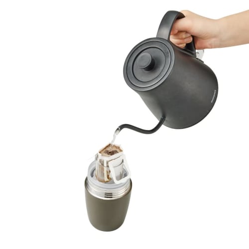 MOTTERU Anywhere Drip Thermos Bottle (Pistachio Green) | Thermos Stainless Steel Bottle, Hot Coffee, Coffee Thermos, Double-Layered Vacuum Wall, Insul