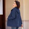 Past 2025 Autumn Women's Hooded Zipper Windbreaker Jacket