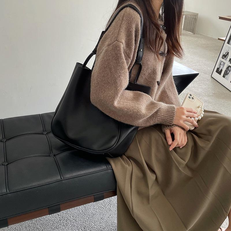 Dámská retro taška tote s velkou kapacitou - Všestranná taška přes jedno rameno pro práci a dojíždění