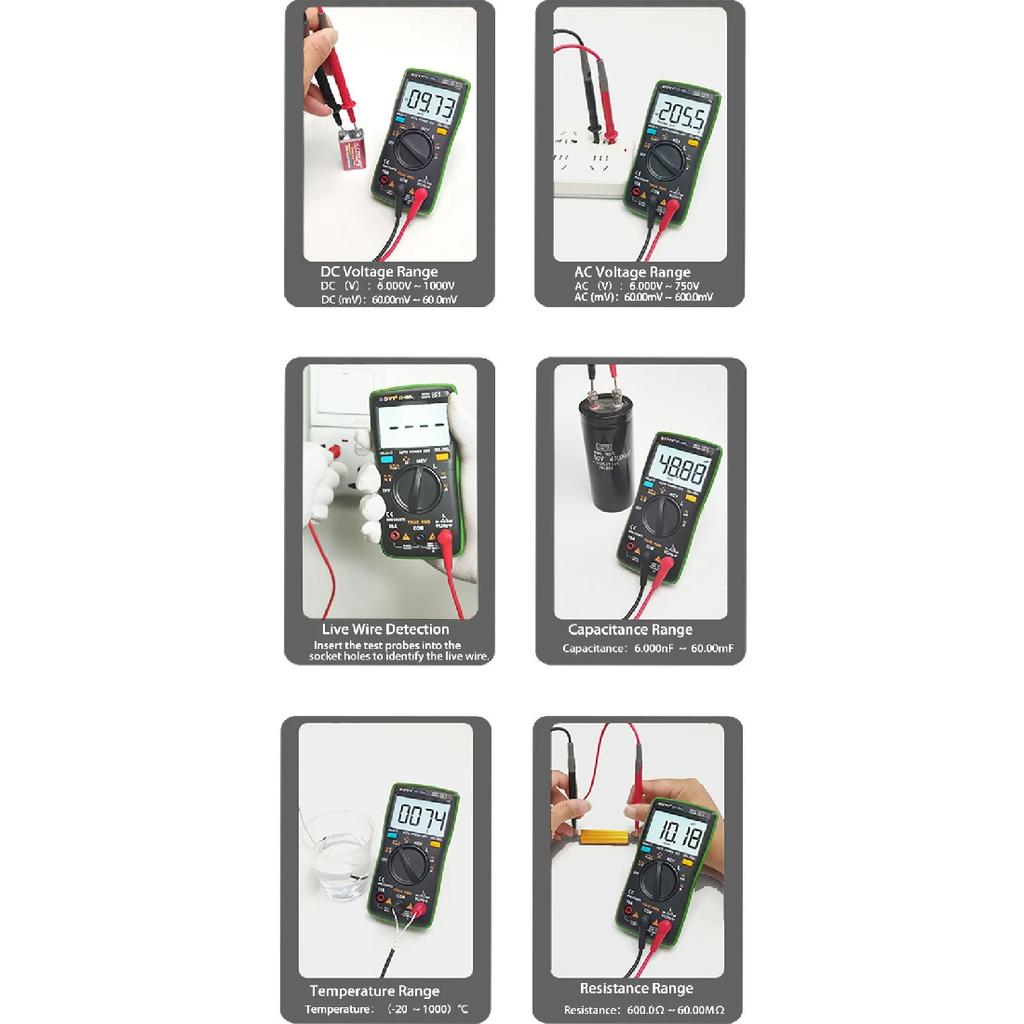 ZOYI ZT-102L automatic range inductance multimeter Compact high-precision anti-burn multimeter 60H