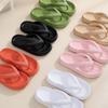Flip-Flops Sommer Casual Tanga Hausschuhe Outdoor Strand Sandalen EVA Flache Plattform Bequeme Schuhe Frauen Paar Dicke Sohlen