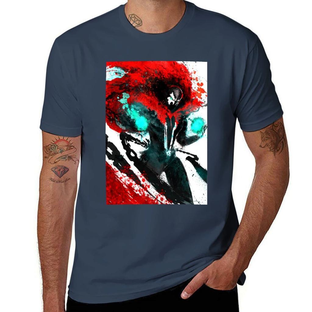Spawn Splatter Art Tshirt Work Basic Short Sleeve Top