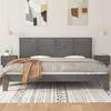 824720 vidaXL Wall-mounted Headboard Grey 206x3x63 Cm Solid Pine Wood