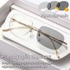 Rahmenlose photochrome Gleitsichtbrille Hohe Qualität Ultraleicht Unisex Blaulichtfilternde Modische Lesebrille
