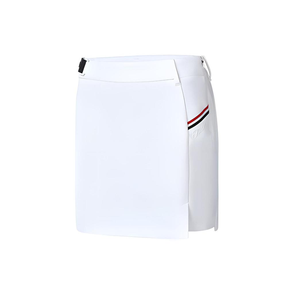Fila Athletics Simple Golf Striped Woven Casual Skirt Women Skirts Jade-White A11W245301F-WT