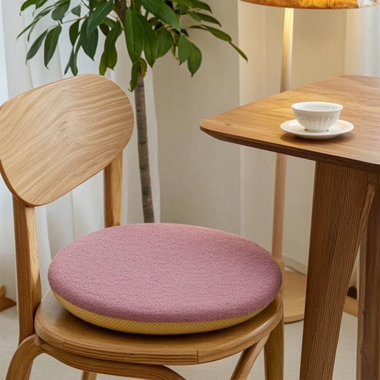 Cuscino Spesso Lavabile per Seduta in Memory Foam, Cuscino per Sedia, Cuscino da Pranzo con Lacci, Fondo Antiscivolo, Copertura per Arredamento Casa, Morbido e Caldo per Ufficio Autunno Inverno Legno