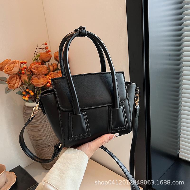 Summer portable small bag women's 2025 new fashionable textured wing bag popular this year versatile shoulder messenger bag