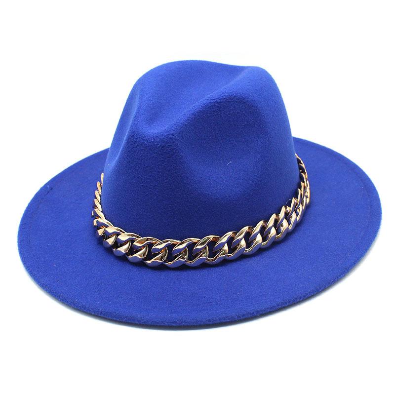 Hat Ladies Jazz Hat Seasonal British Chain Retro Top Hat Ladies Wool Gentleman Hat