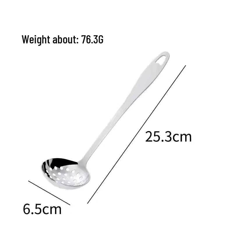Stainless Steel Long Handle Soup Colander Set