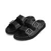 Leather Men S Mule Slide Buckle Decoration 1.5cm 2 colorS Bmi303