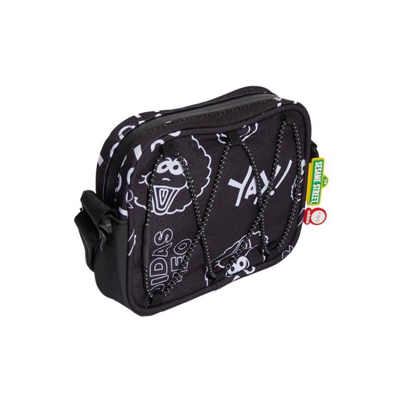 adidas Sesame Street, Collaboration Polyester Shoulder Bag, Crossbody Bag Regular Unisex Black Adidas HC7222