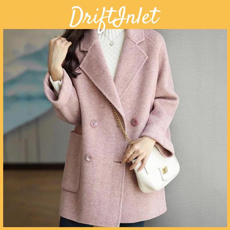 Woolen Autumn And Womens Coat Winter Doublesided Woolen Thickened Slim Slim Midlength Coat