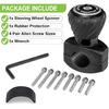Spurtar Steering Wheel Knob, Universal Car Suicide Knob Power Handle Spinner Fit For Steering Wheel, Cars, Semi Truck, Forklifts, Tractors, Boat, And